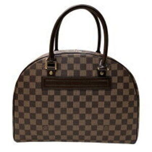 Louis Vuitton Nolita Brown Damier Handbag Gold